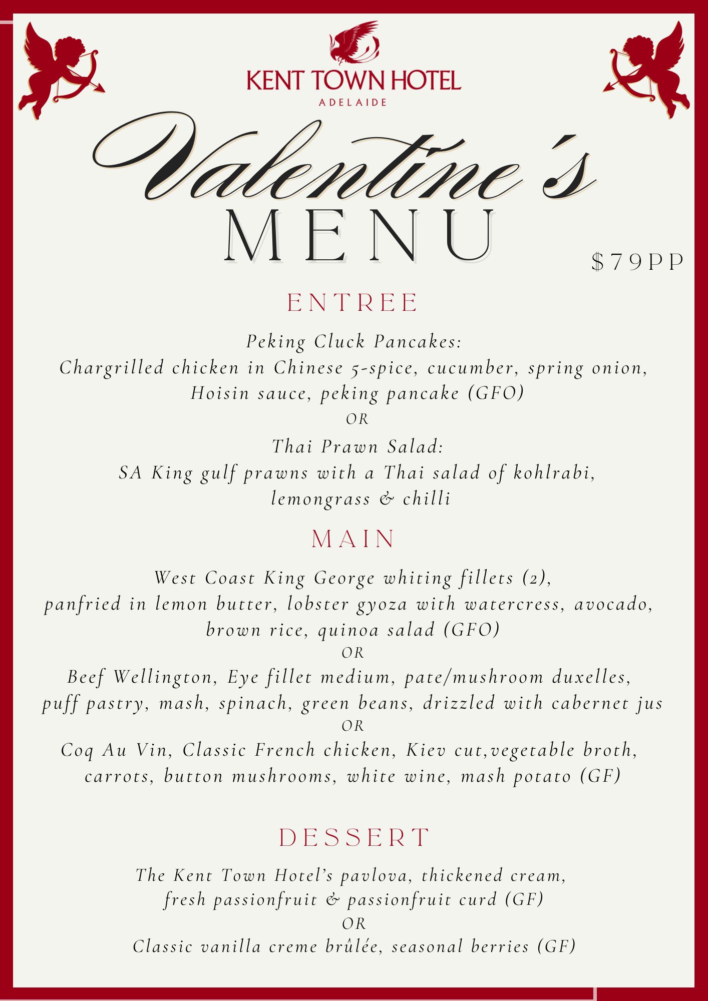 VALENTINES DAY SET DINNER